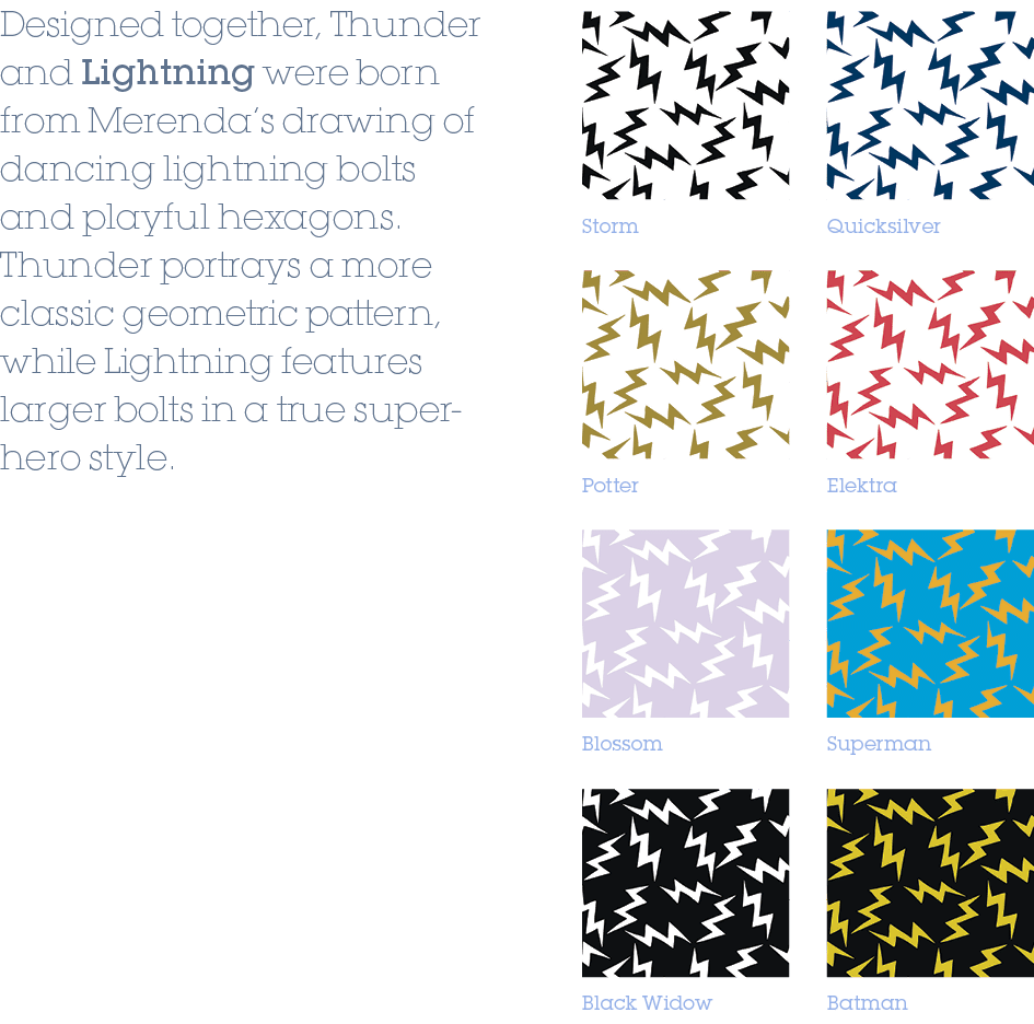 Elektra,Potter,Superman,Blossom,Batman,Black Widow,Quicksilver,Storm,Designed together, Thunder and Lightning were bo...