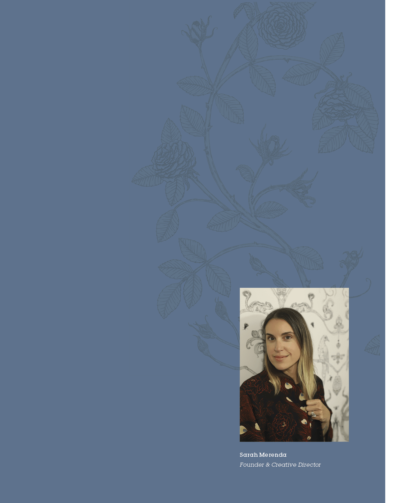 Sarah Merenda Founder & Creative Directo